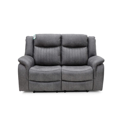 Leon Grey 2 Seater Power Recliner Sofa