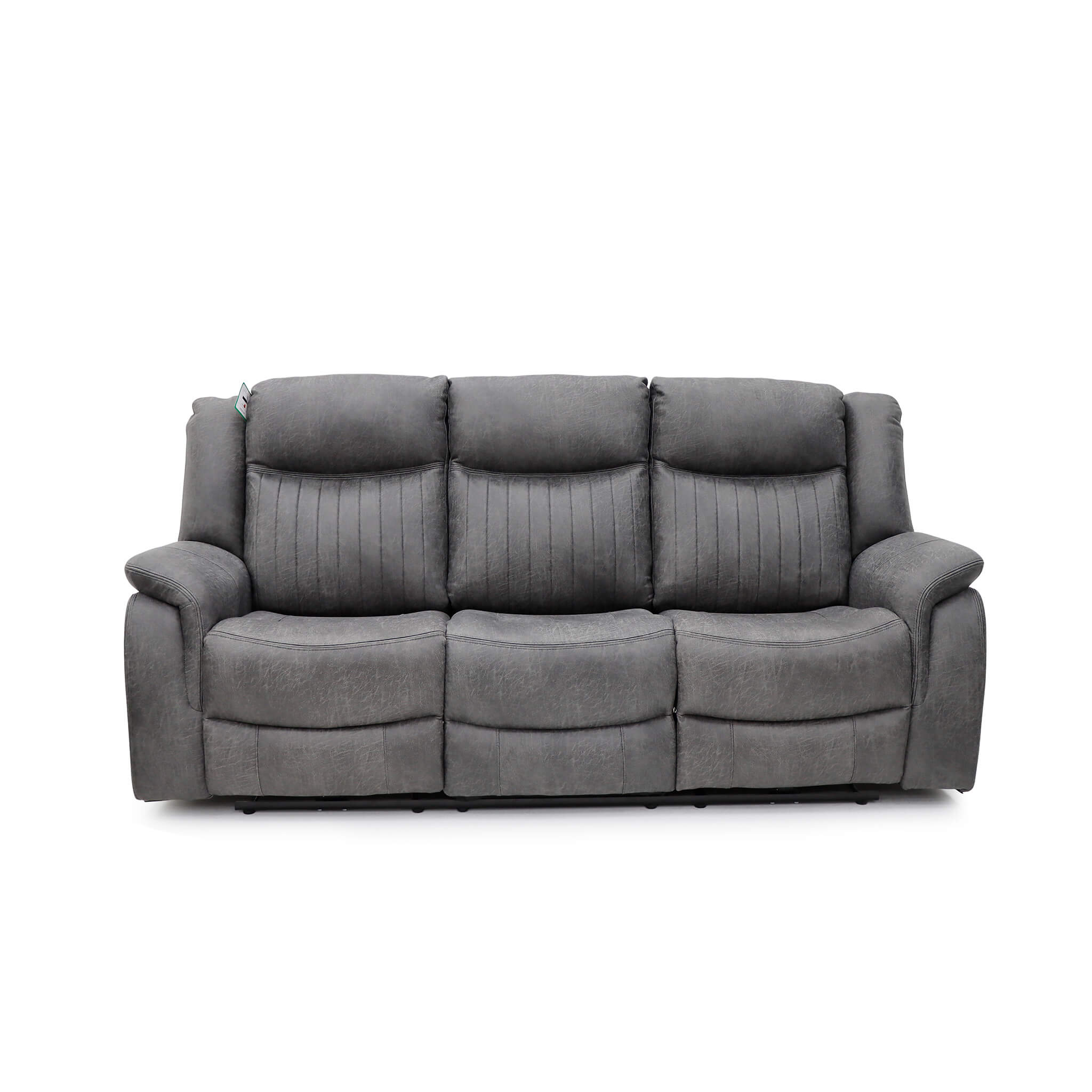 Leon Grey 3 Seater Power Recliner Sofa