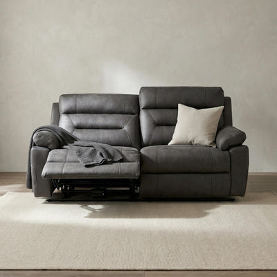 Lucca Grey 3 Seater Power Recliner Sofa