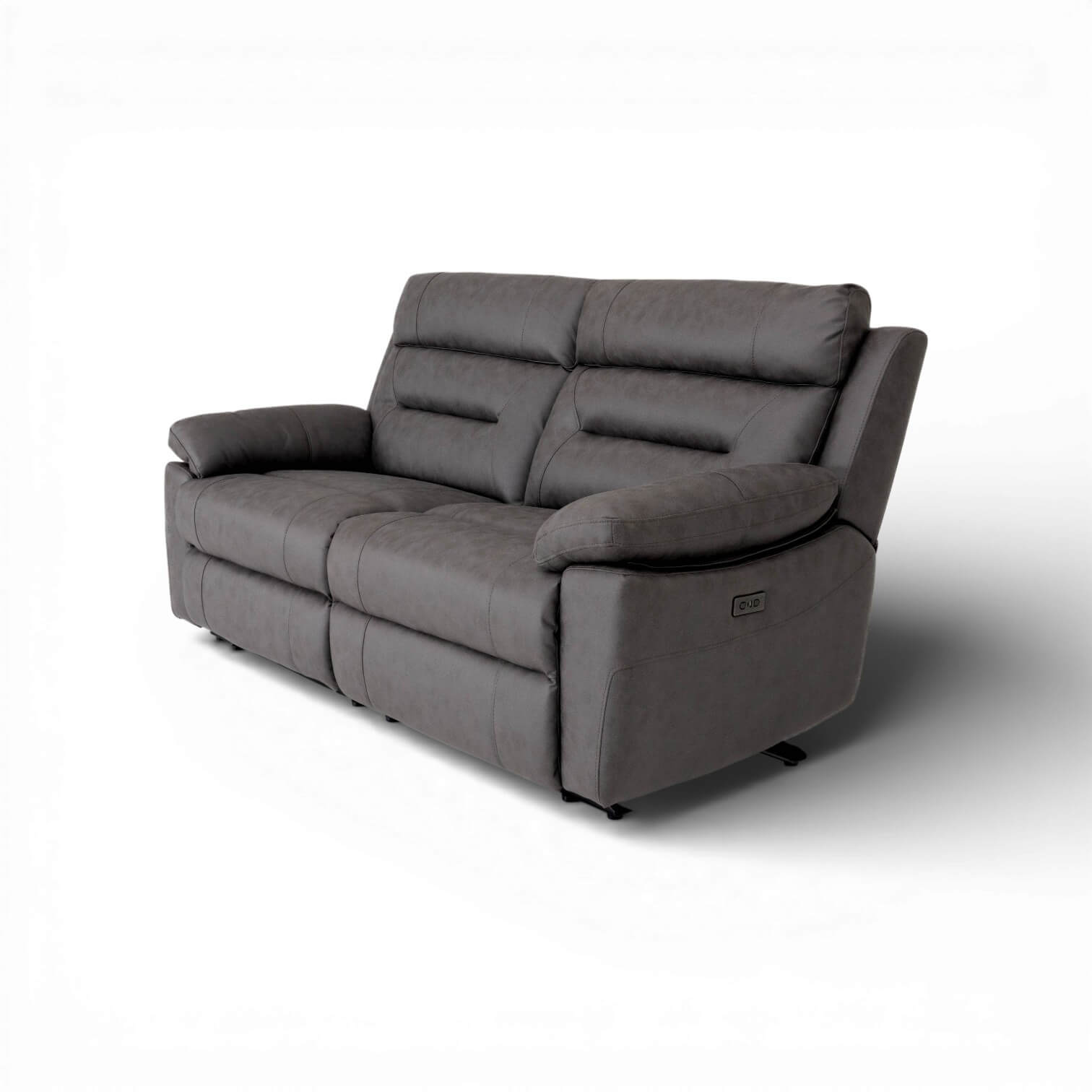 Lucca Grey 3 Seater Power Recliner Sofa