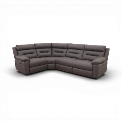 Lucca Grey Power Corner Recliner Sofa