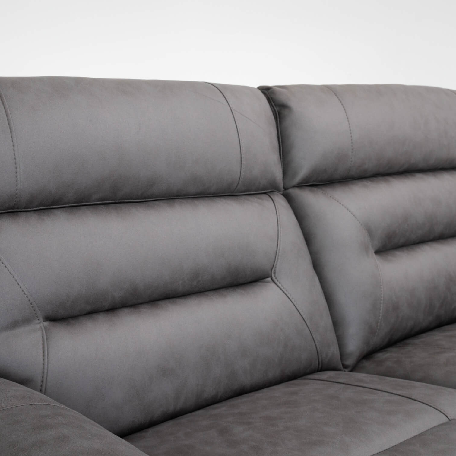 Lucca Grey 3 Seater Power Recliner Sofa