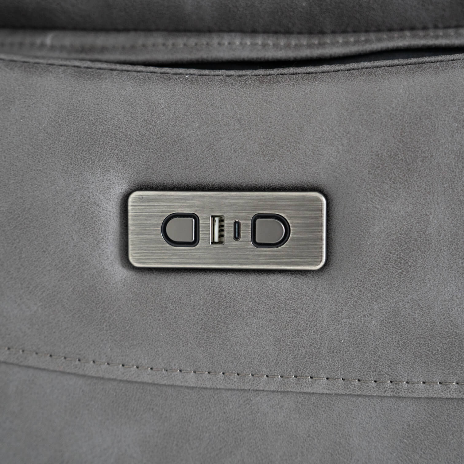 Lucca Grey 2 Seater Power Recliner Sofa