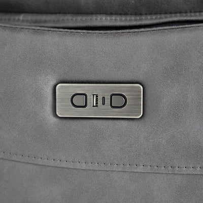 Lucca Grey 2 Seater Power Recliner Sofa