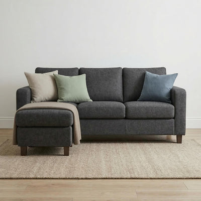 Luna Grey Reversible Corner Sofa