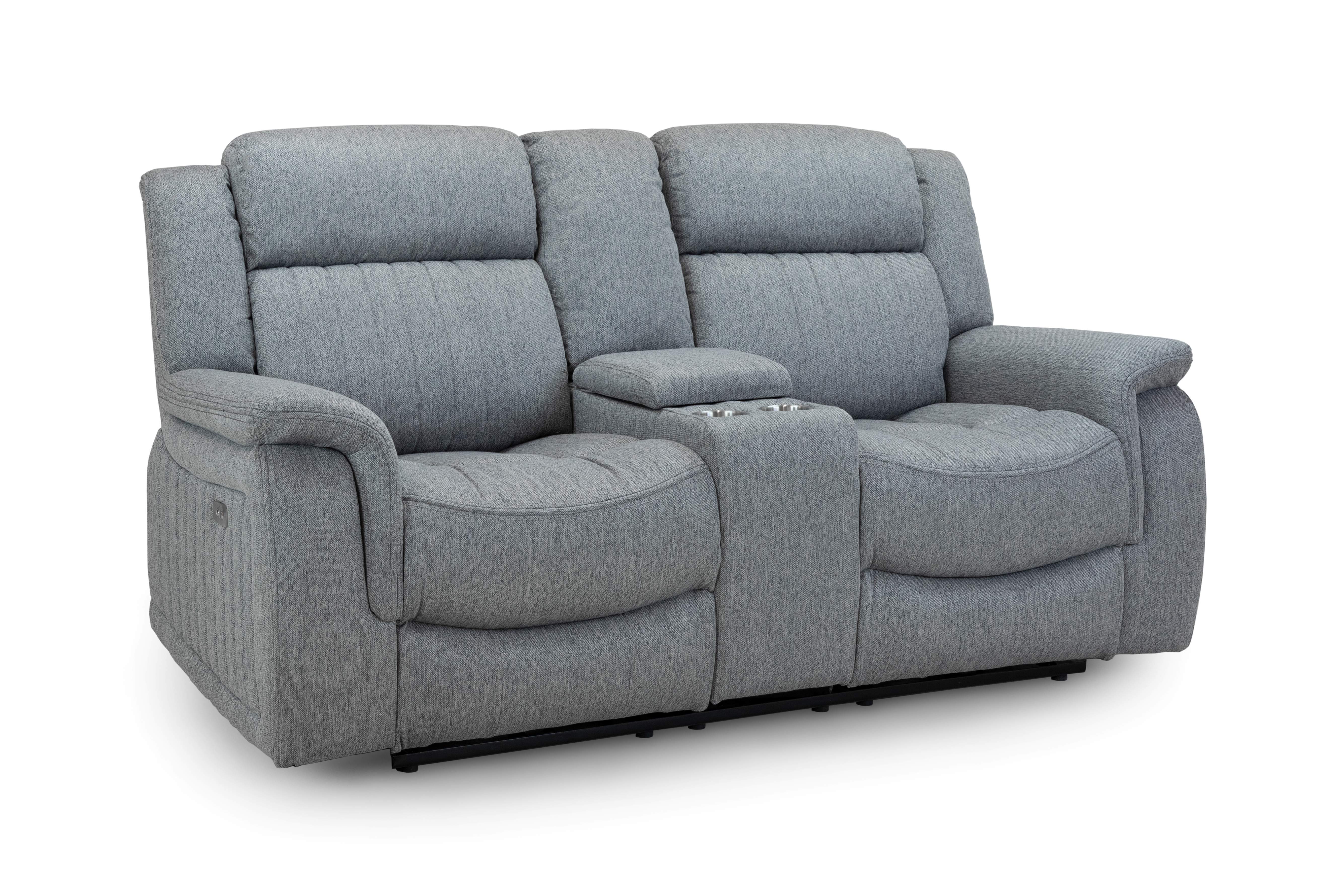 Lydon Grey 2 Seater Power Recliner