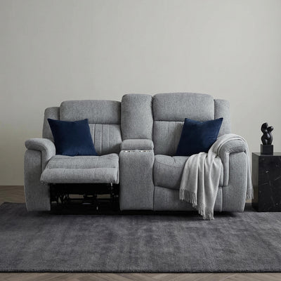 Lydon Grey 2 Seater Power Recliner