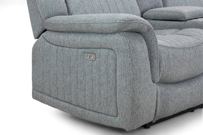 Lydon Grey 2 Seater Power Recliner
