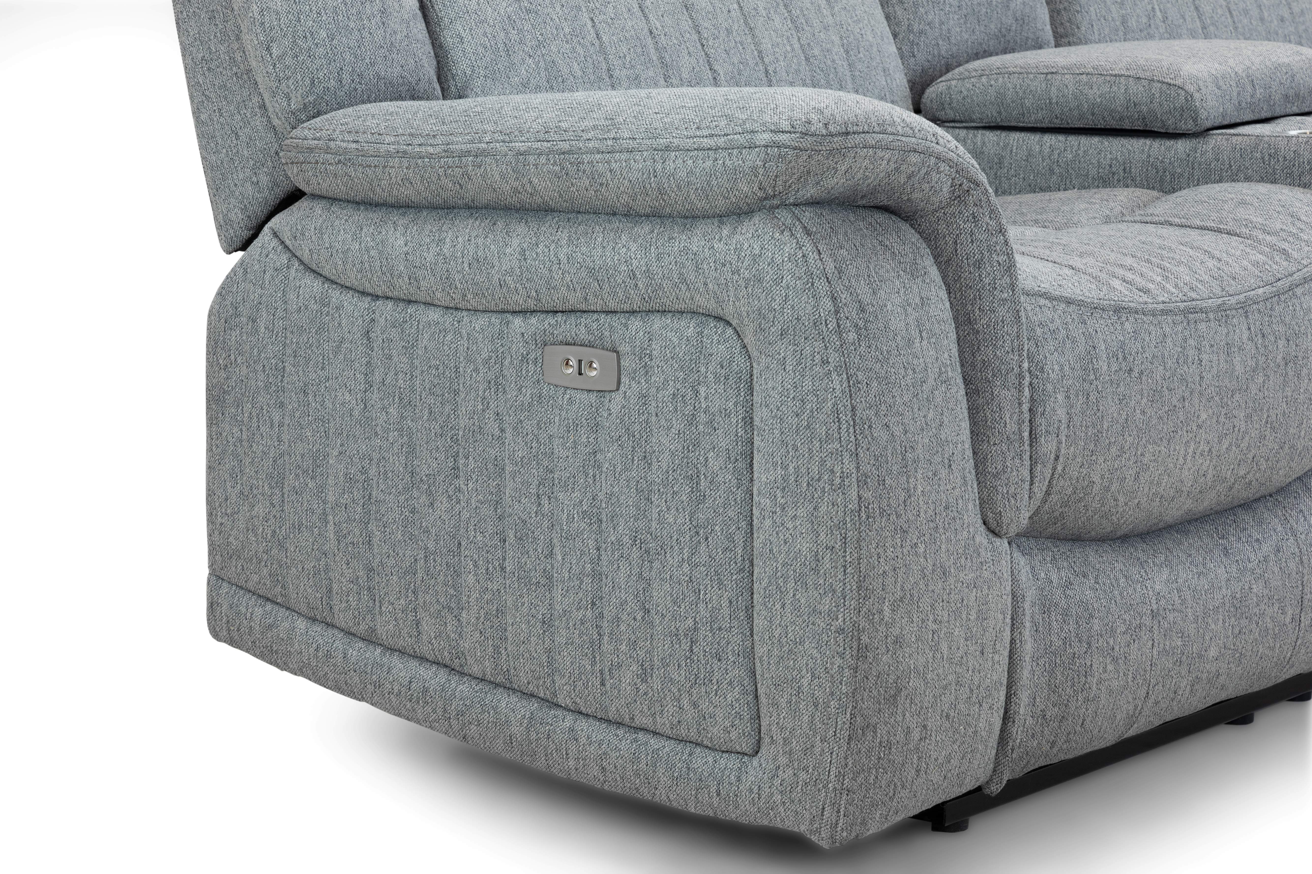 Lydon Grey 2 Seater Power Recliner