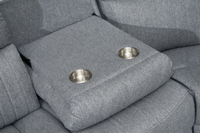 Lydon Grey 3 Seater Power Recliner