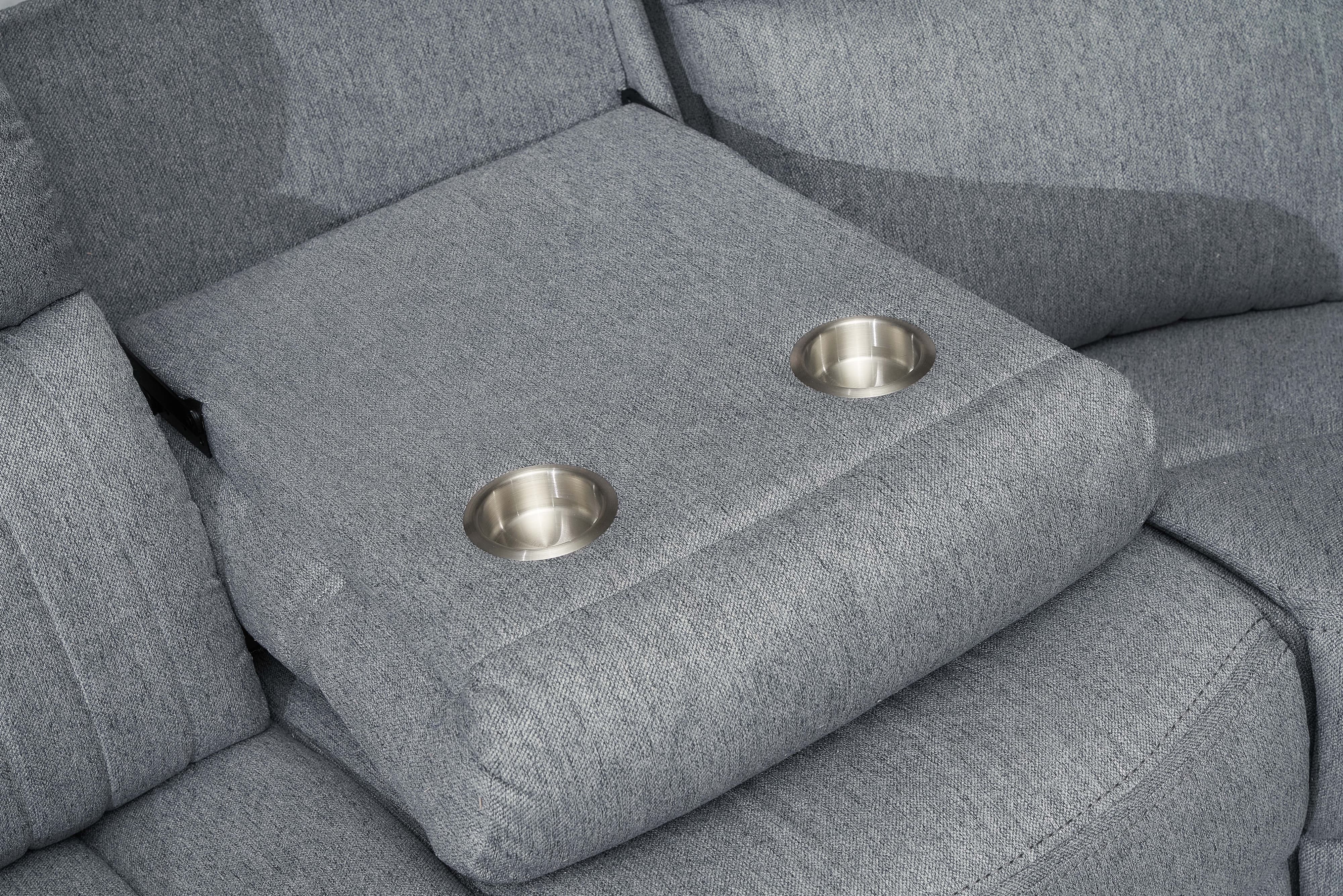 Lydon Grey 3 Seater Power Recliner