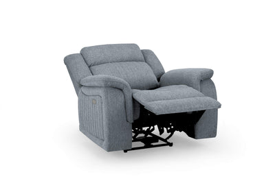 Lydon Grey Power Recliner Armchair