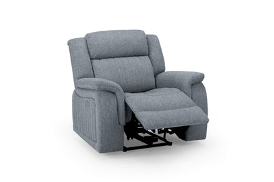 Lydon Grey Power Recliner Armchair
