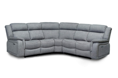 Lydon Grey Power Corner Recliner Sofa