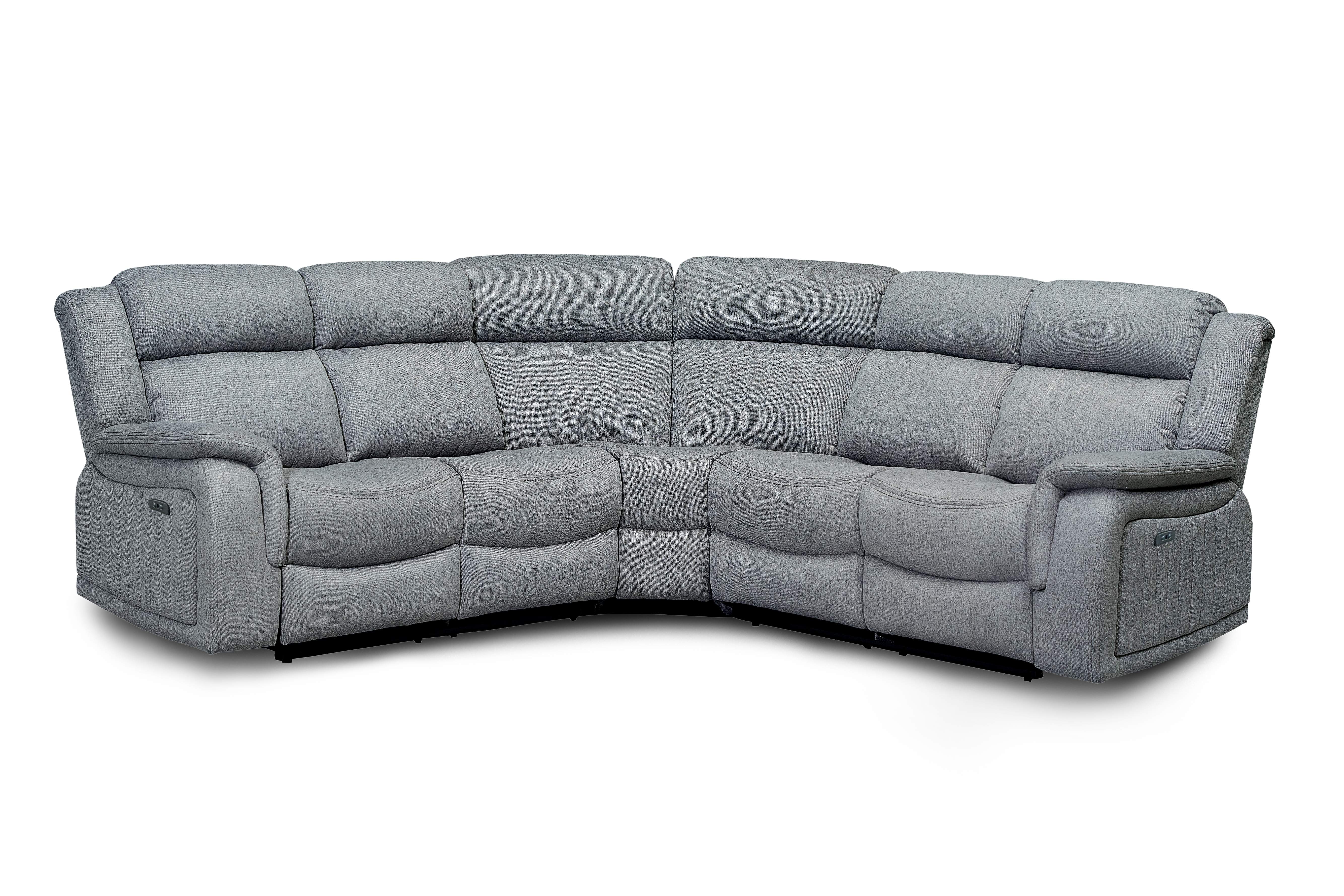 Lydon Grey Power Corner Recliner Sofa
