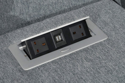 Lydon Grey Power Corner Recliner Sofa