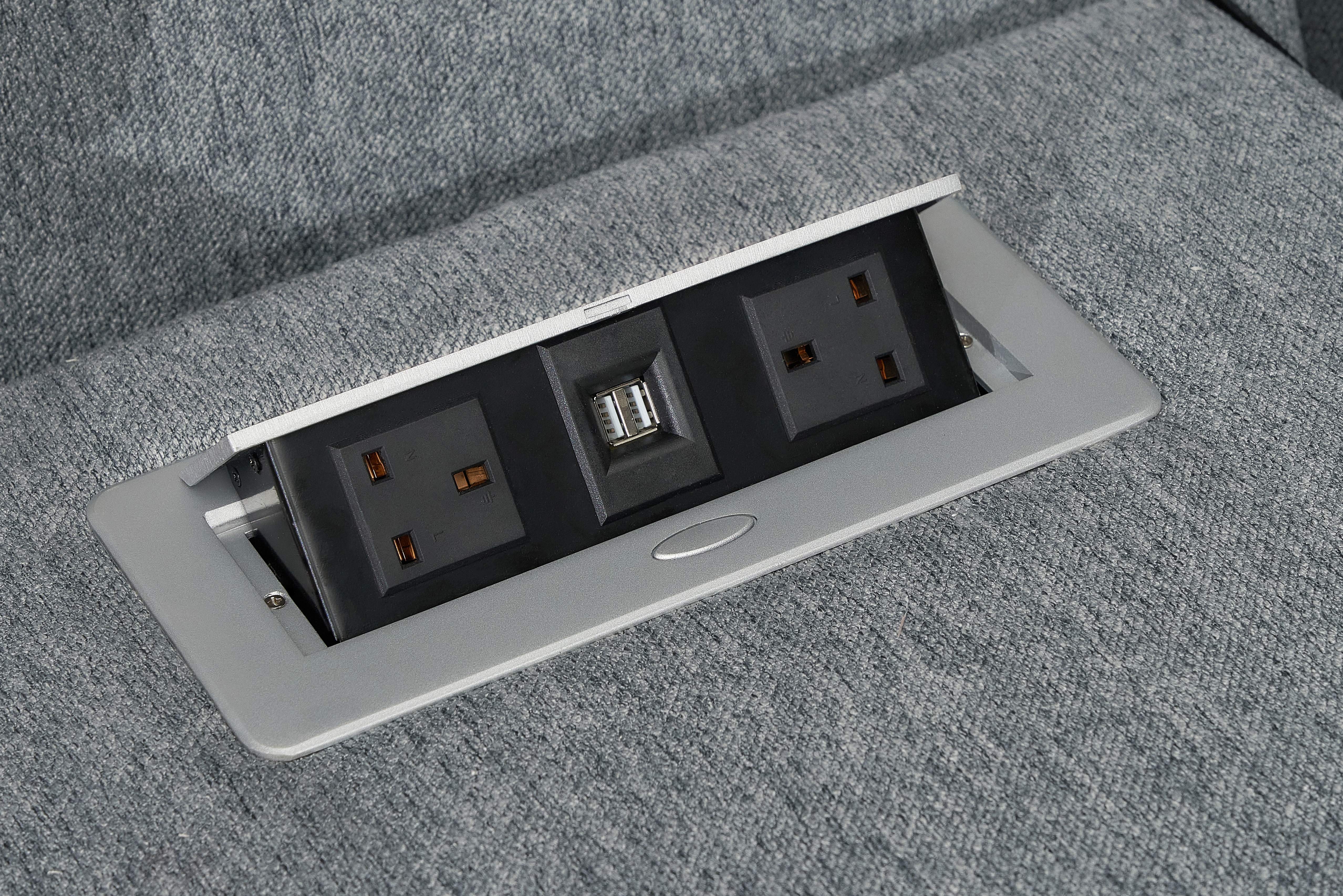 Lydon Grey Power Corner Recliner Sofa