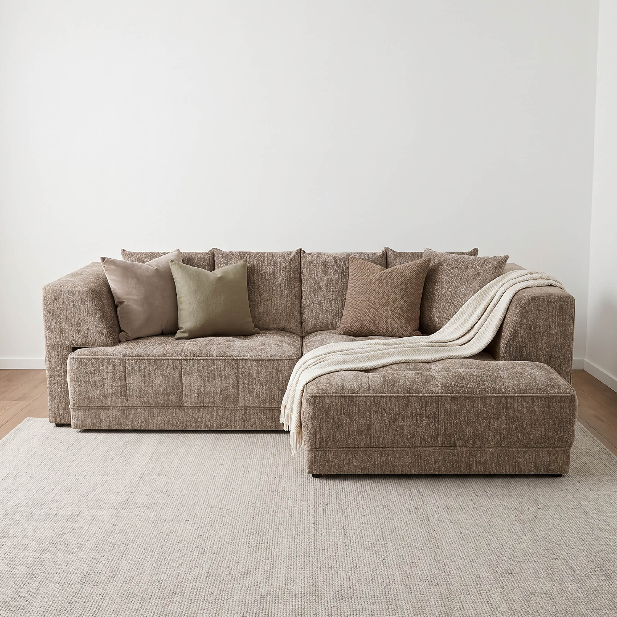 Magnus Beige Right Corner Power Slider Sofa Bed & Storage