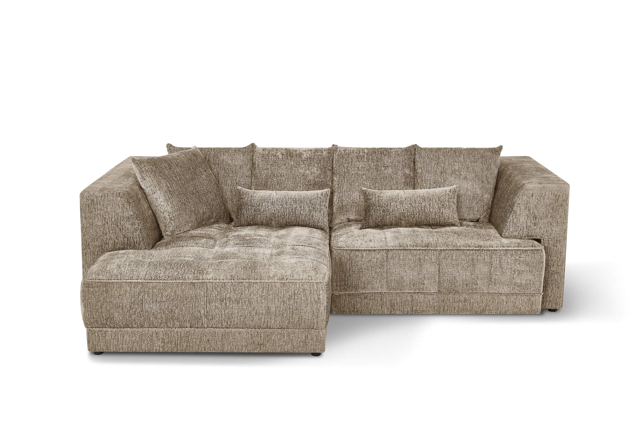 Magnus Beige Left Corner Power Slider Sofa Bed & Storage