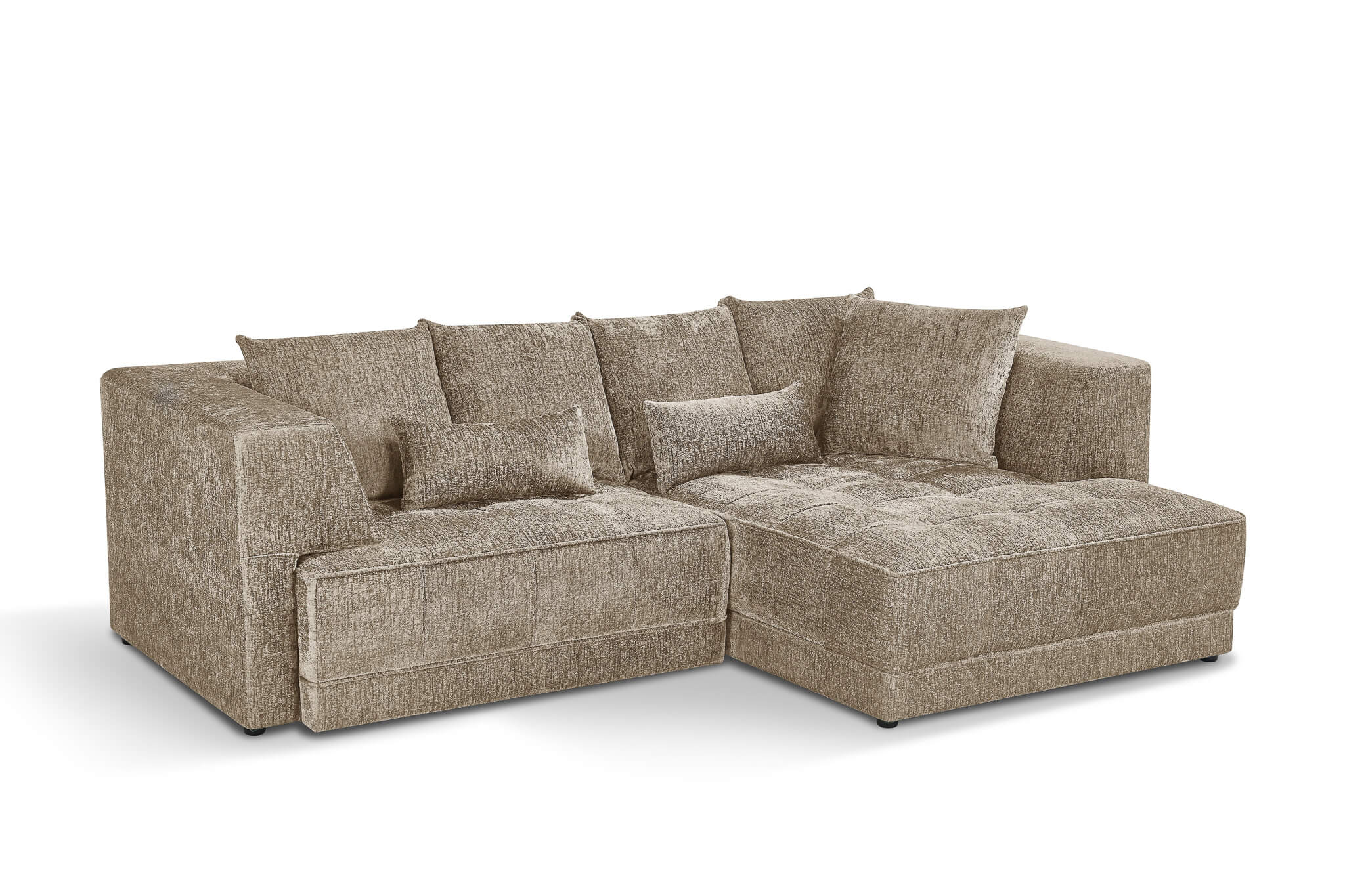 Magnus Beige Right Corner Power Slider Sofa Bed & Storage