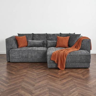 Magnus Grey Right Corner Power Slider Sofa Bed & Storage