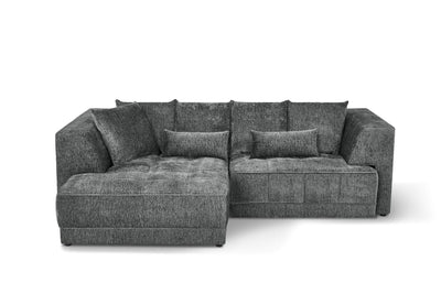 Magnus Grey Left Corner Power Slider Sofa Bed & Storage