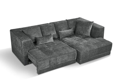 Magnus Grey Right Corner Power Slider Sofa Bed & Storage