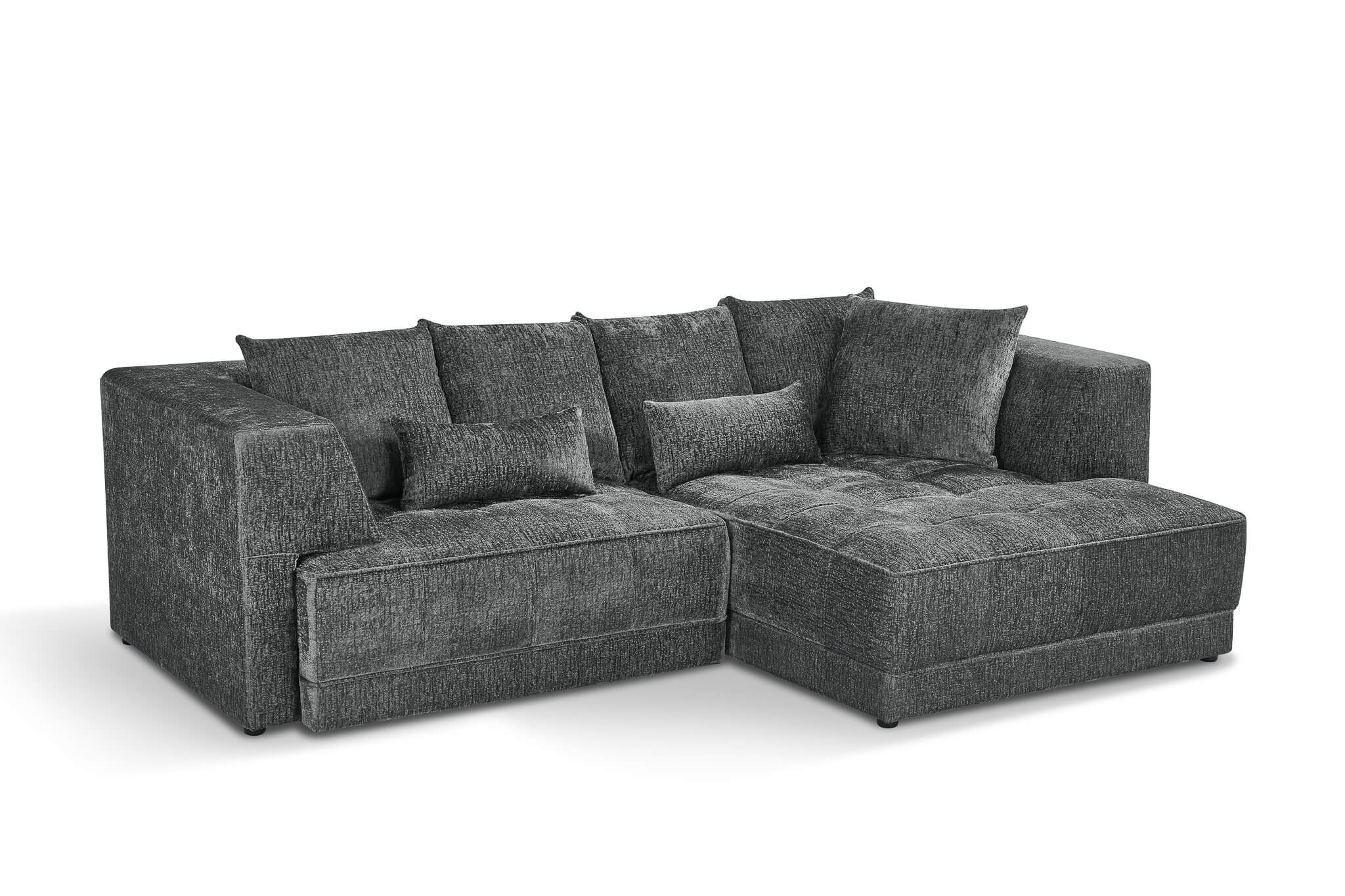Magnus Grey Right Corner Power Slider Sofa Bed & Storage