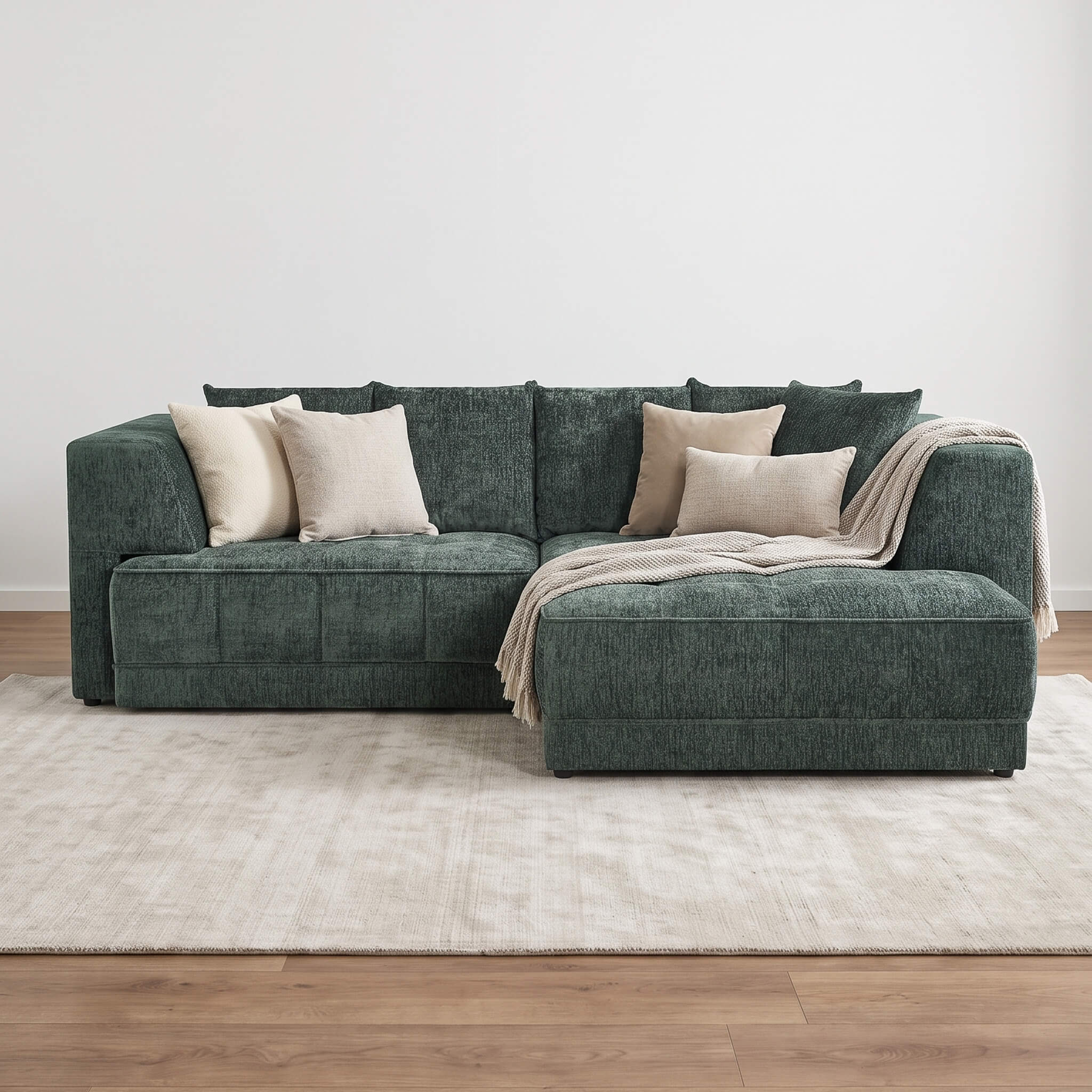Magnus Green Right Corner Power Slider Sofa Bed & Storage