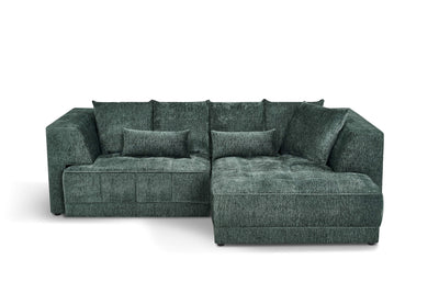 Magnus Green Right Corner Power Slider Sofa Bed & Storage