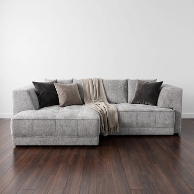 Magnus Grey Left Corner Power Slider Sofa Bed & Storage