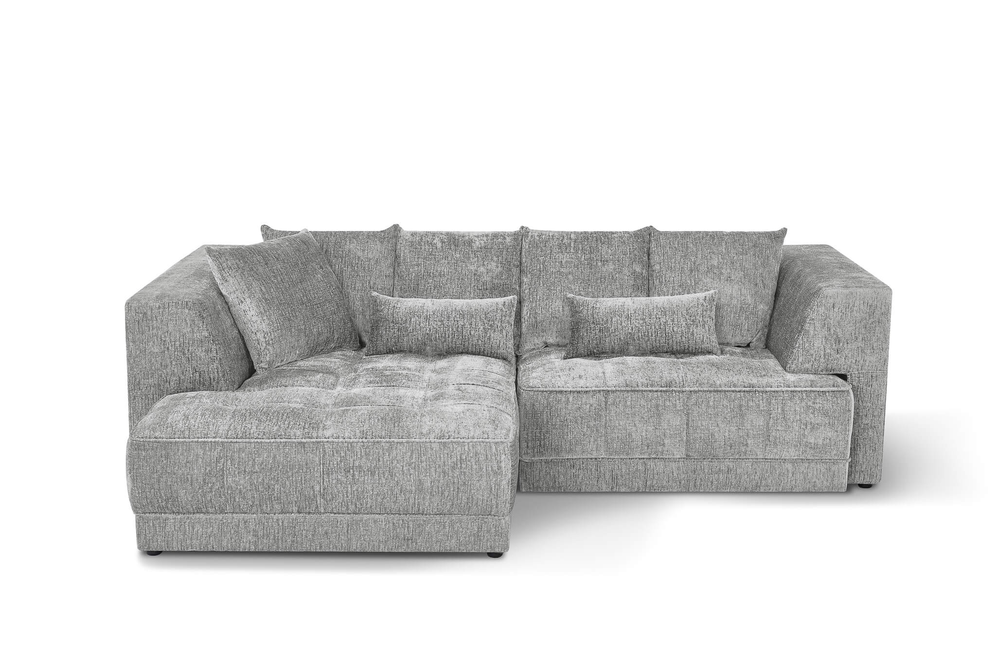 Magnus Grey Left Corner Power Slider Sofa Bed & Storage