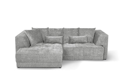 Magnus Grey Left Corner Power Slider Sofa Bed & Storage
