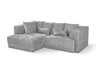 Magnus Grey Left Corner Power Slider Sofa Bed & Storage