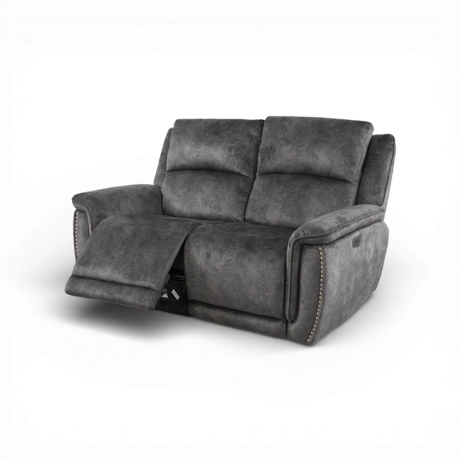 Majestik Grey 2 Seater Power Recliner Sofa