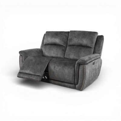 Majestik Grey 2 Seater Power Recliner Sofa