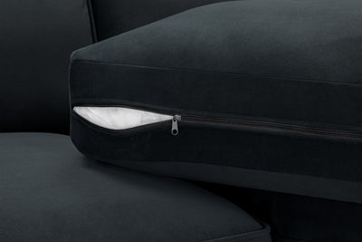 Marvelle Black U Shape Corner Sofa