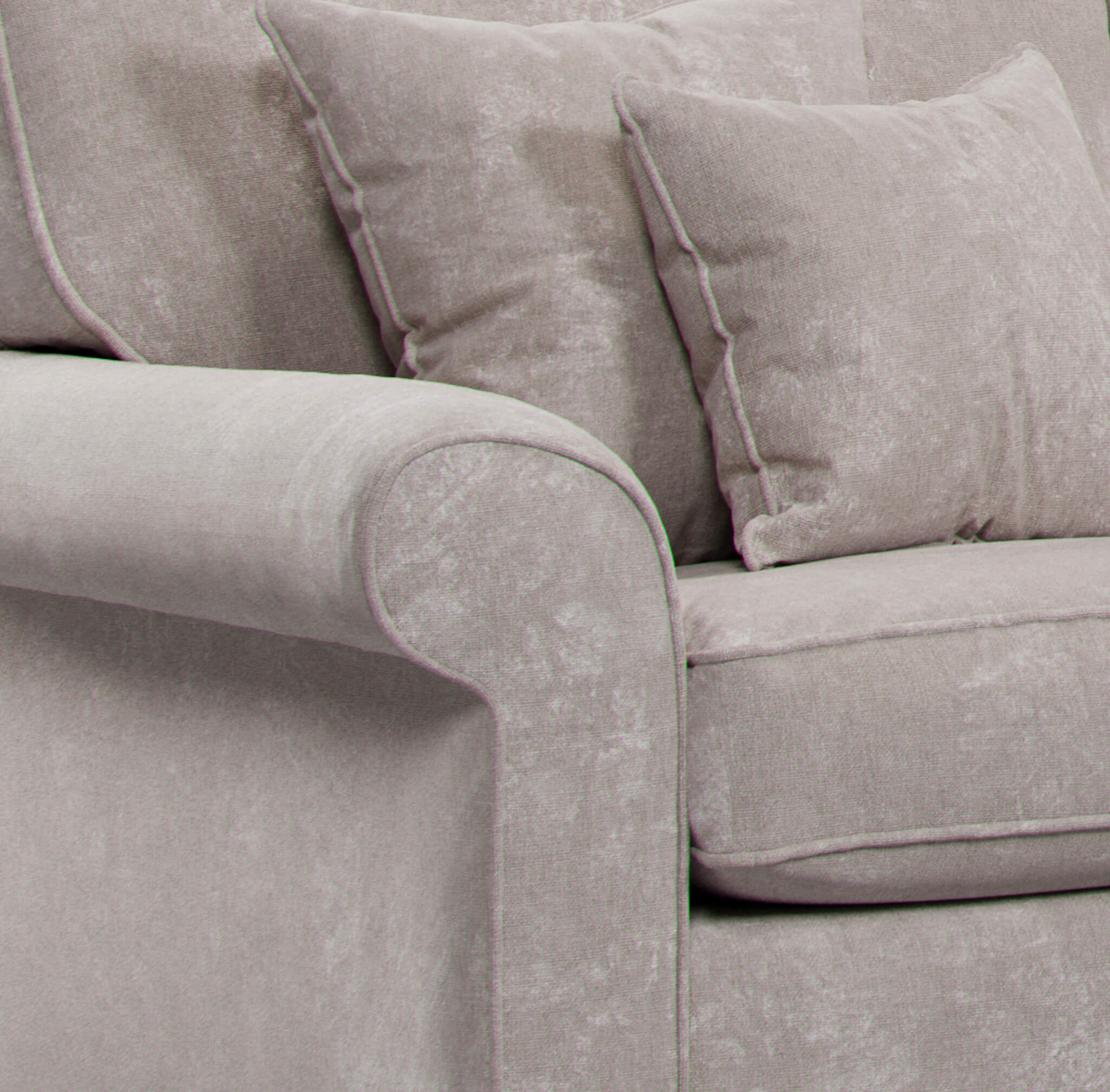Mary Beige Double Corner Sofa