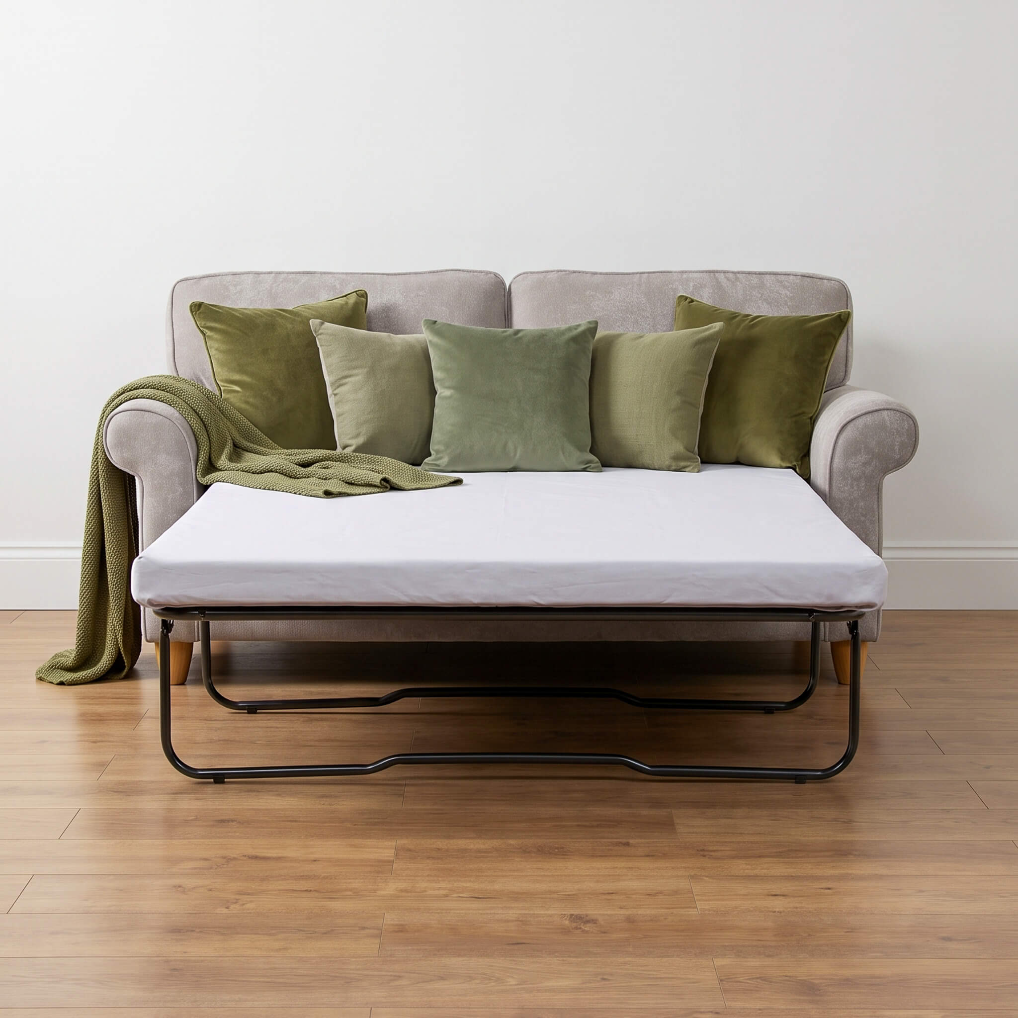 Mary Beige 2 Seater Sofa Bed