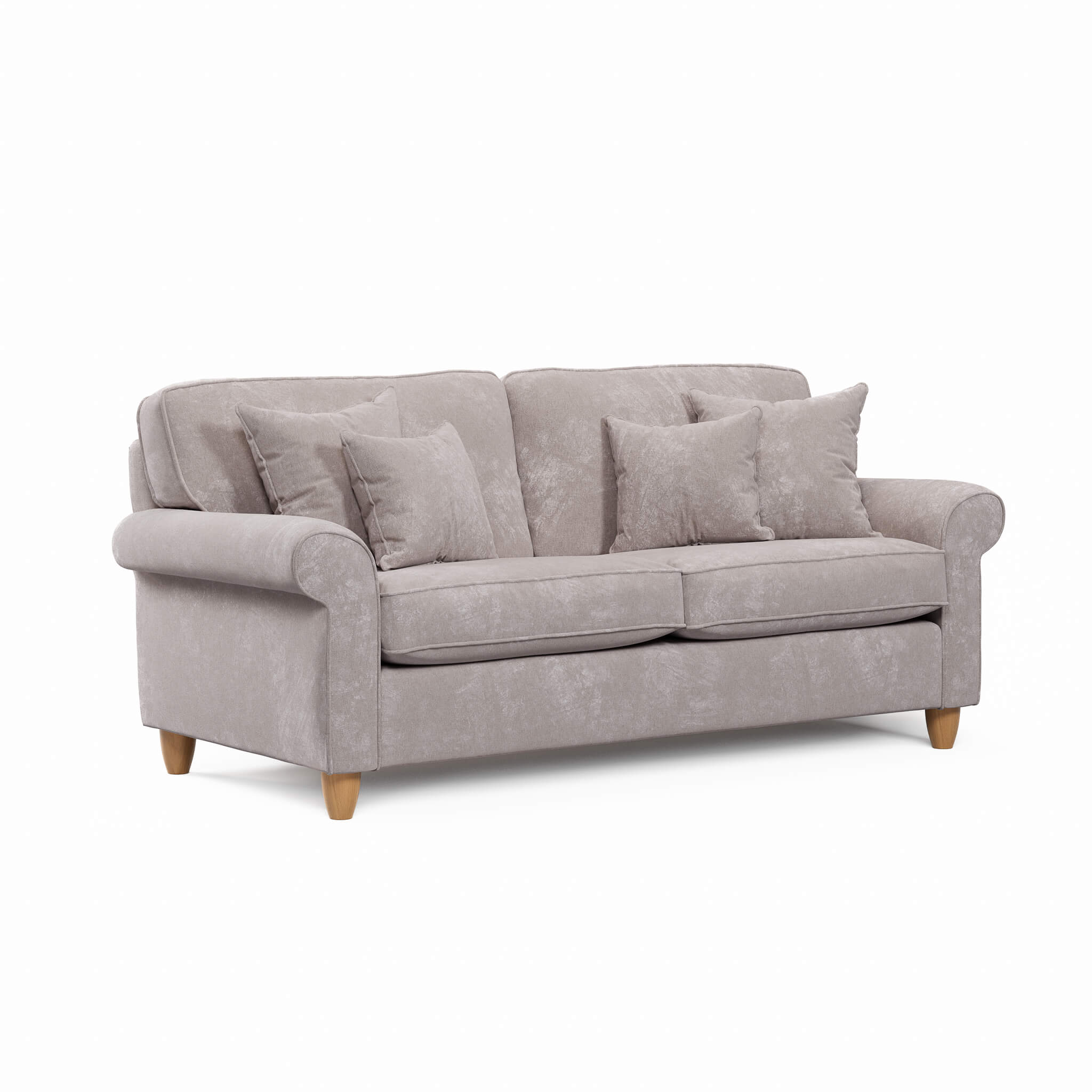 Mary Beige 3 Seater Sofa
