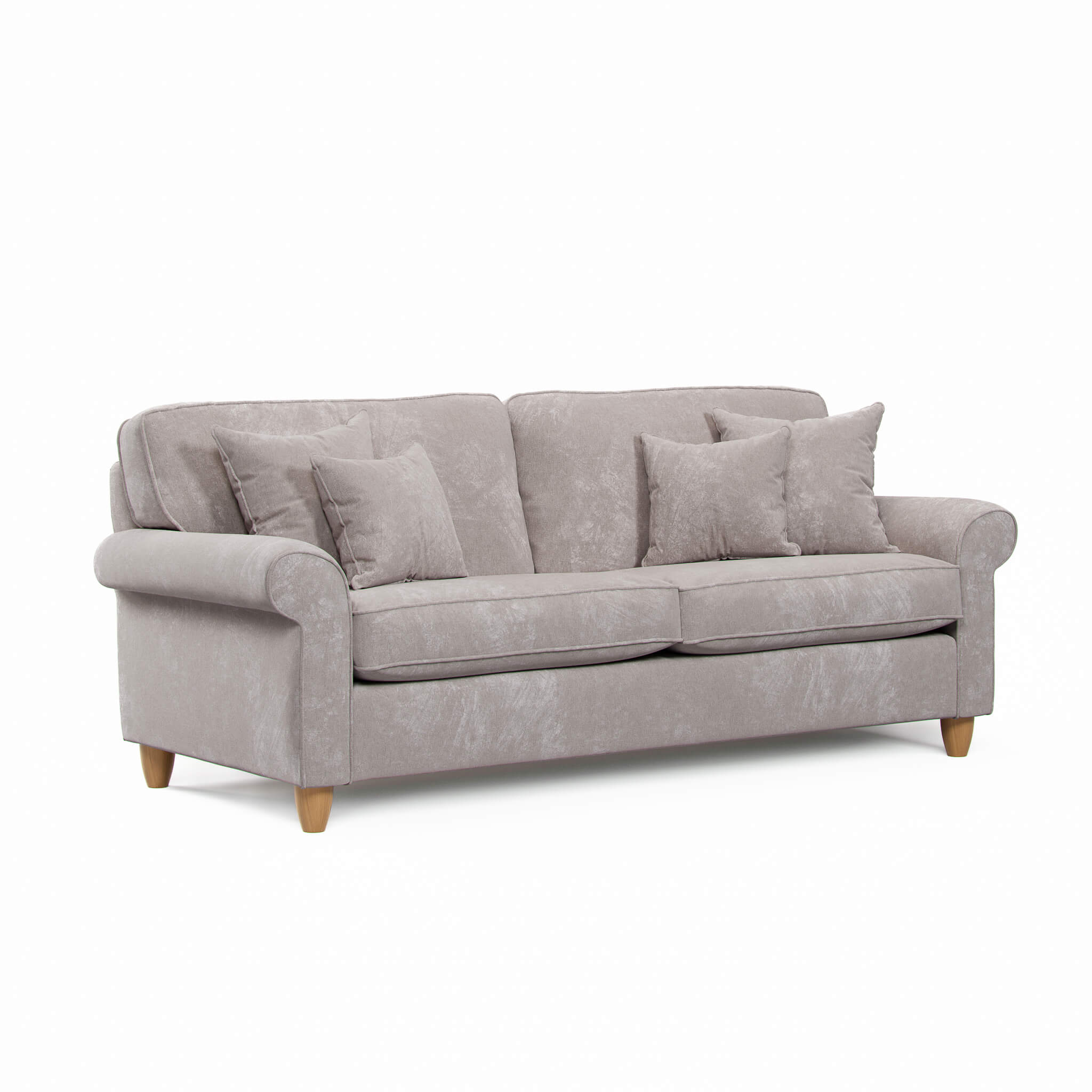 Mary Beige 4 Seater Sofa