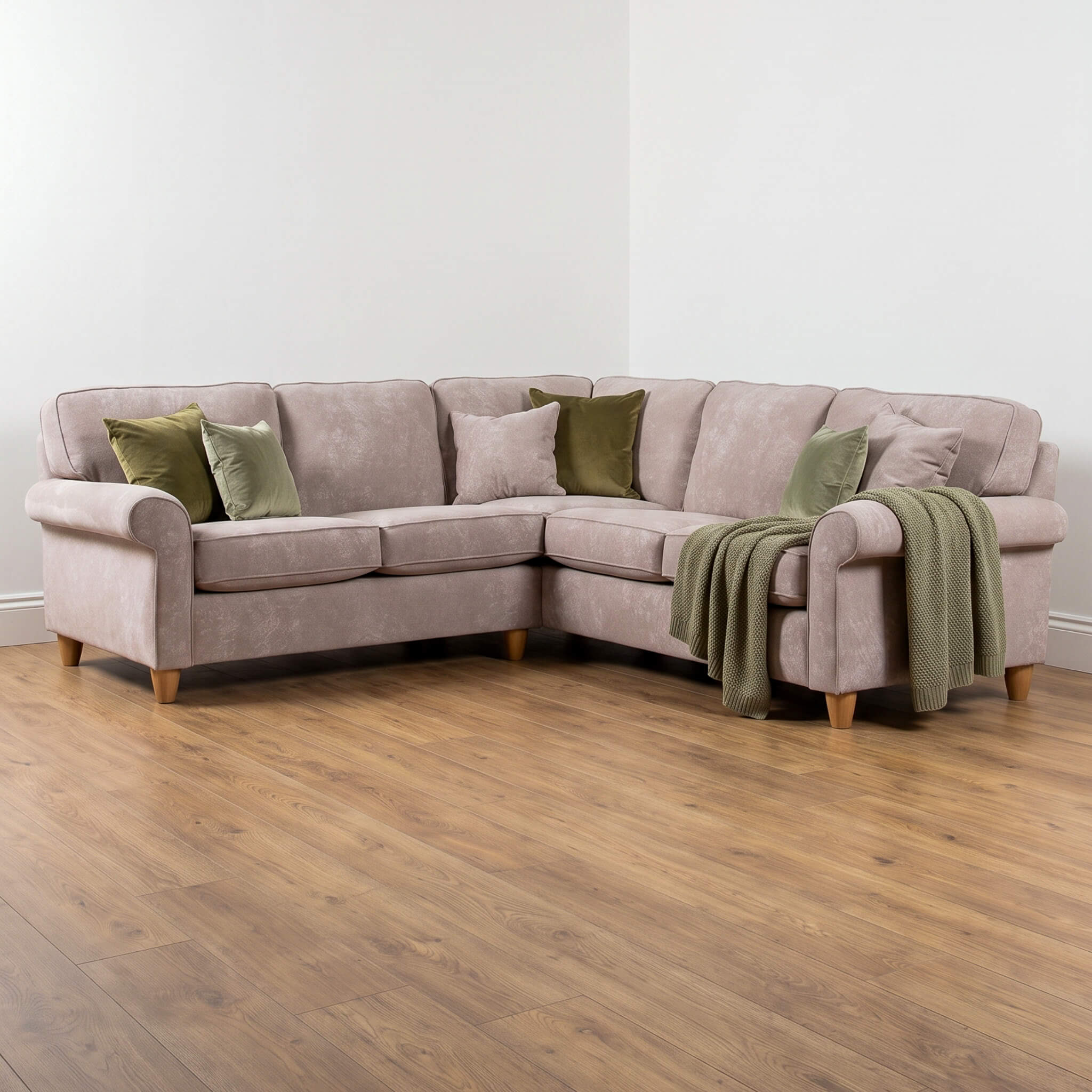 Mary Beige Double Corner Sofa