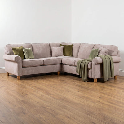 Mary Beige Double Corner Sofa