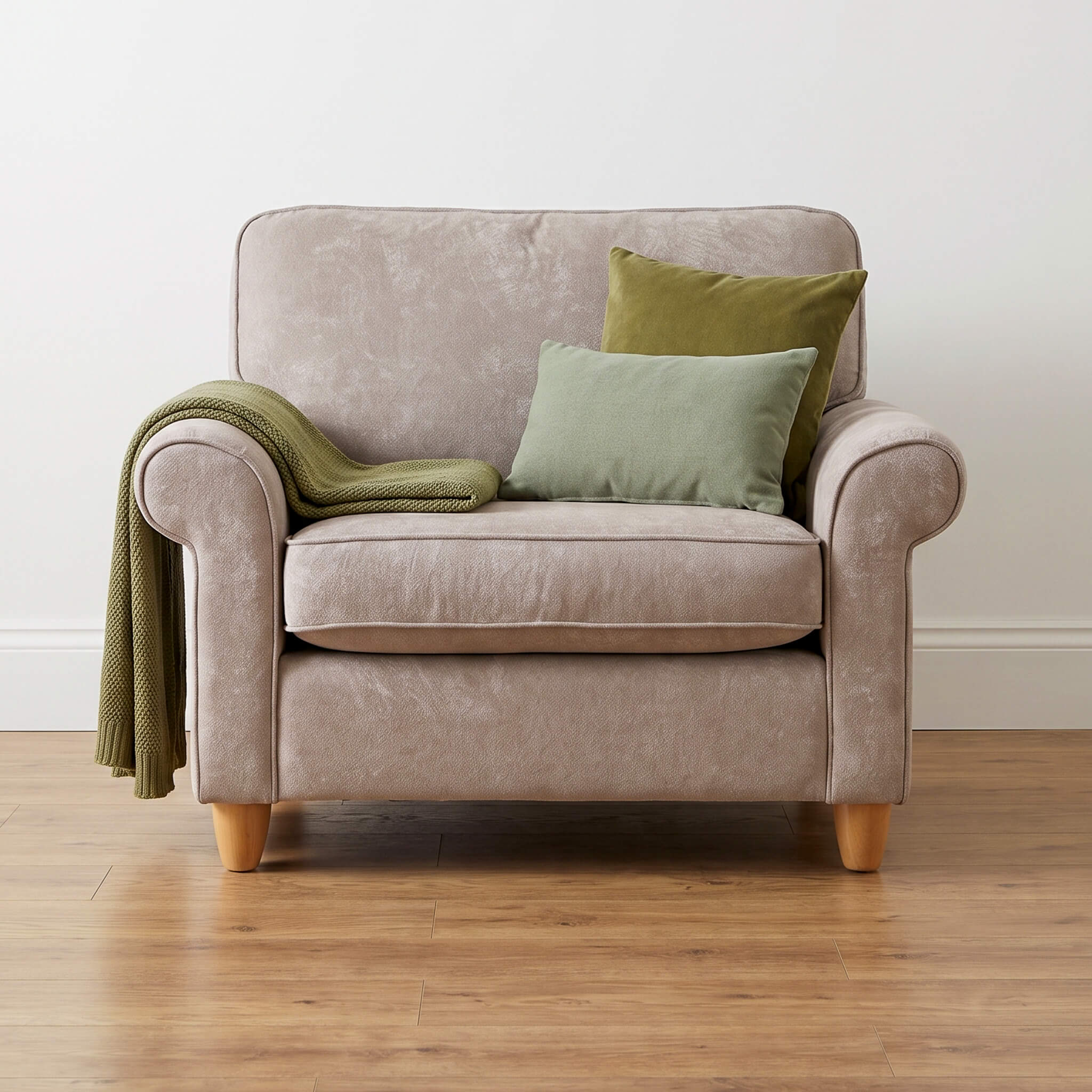 Mary Beige Snuggle Chair