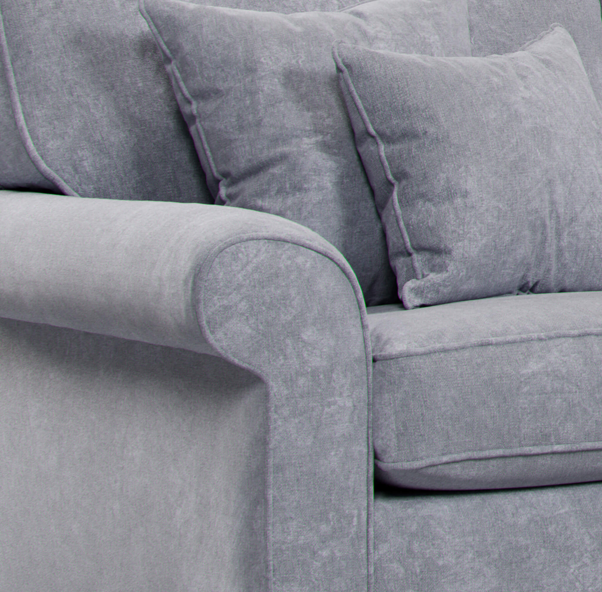 Mary Grey Double Corner Sofa