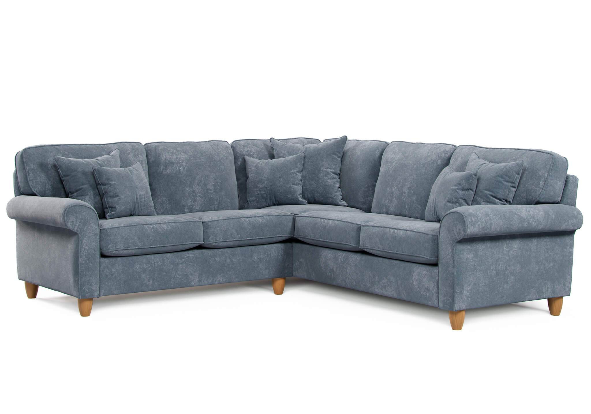 Mary Blue Double Corner Sofa