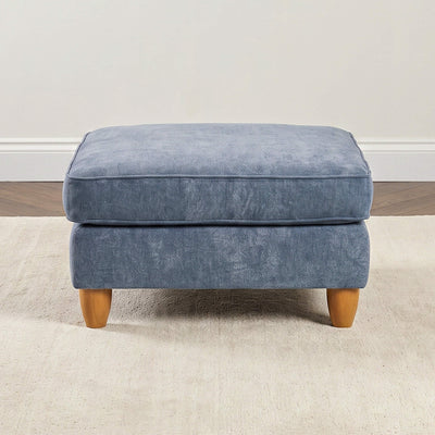 Mary Blue Footstool