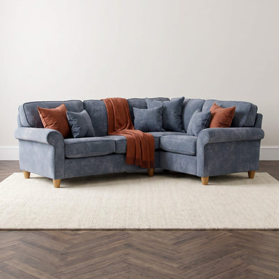 Mary Blue Right Corner Sofa