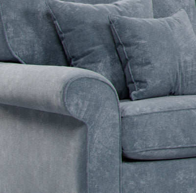 Mary Blue Double Corner Sofa