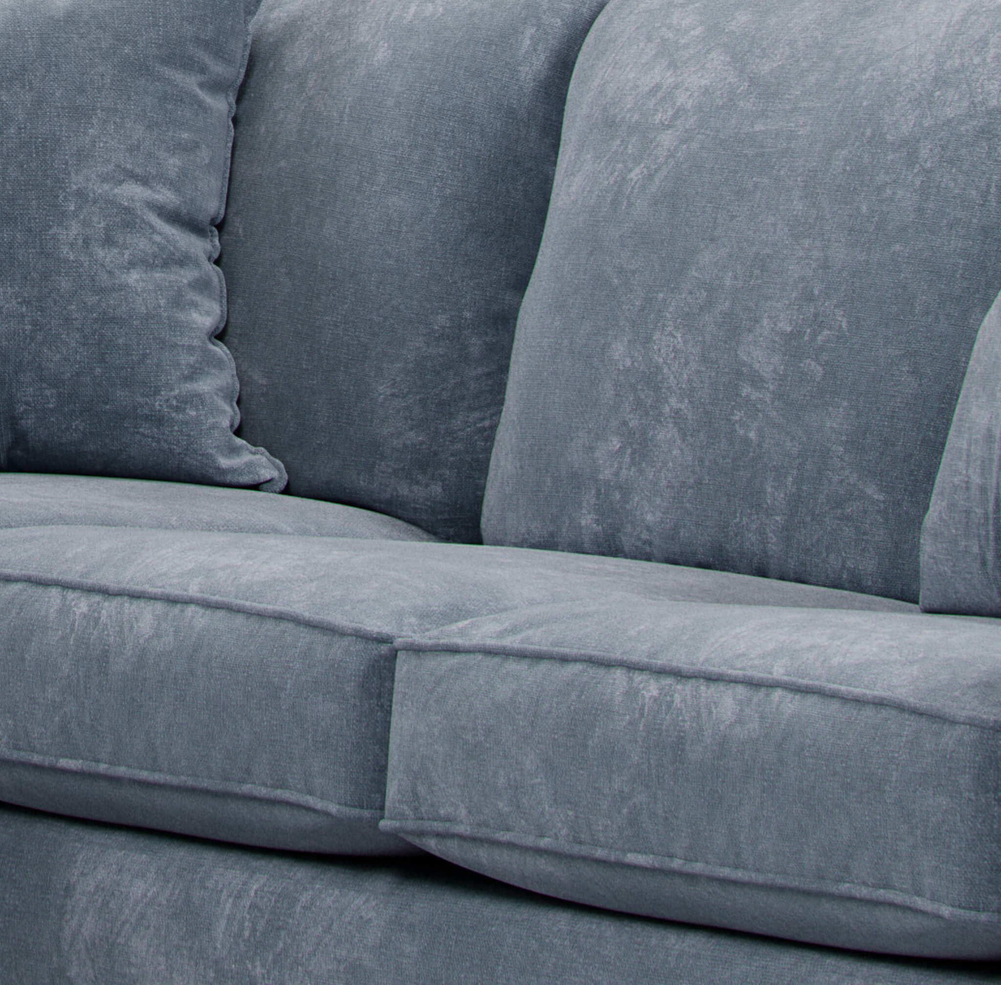 Mary Blue Double Corner Sofa